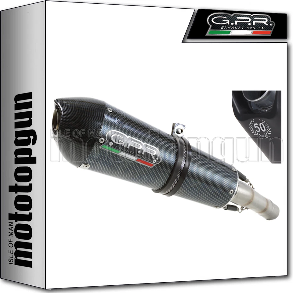 GPR HOM ESCAPE SLIP-ON GPE POPPY SUZUKI GSX-R 750 2011 11 2012 12 2013 13 Foto 1 de 1
