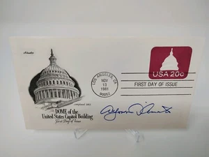 New York Senator Alfonse D'Amato Signed FDC Cachet Envelope JSA COA BUF - Picture 1 of 2