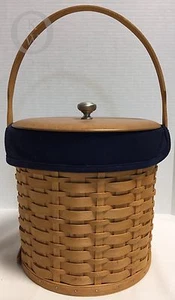 2003*Longaberger*Cestino secchio ghiaccio*Fodera, coperchio, secchio isolato- 16316S - Foto 1 di 10