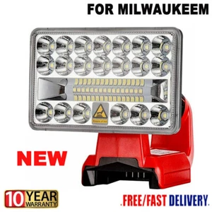 Cordless LED Work Light 18W 2000LM Jobsite Flashight for Milwaukee 18v Battery - Picture 1 of 11