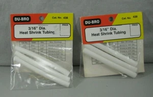 Tubo termoretraibile DU-BRO 3/16" gatto bianco n. 438 lotto 6 pezzi DUB3 - Foto 1 di 6