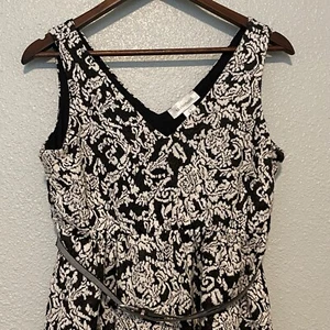 Motherhood Maternity Empire Waist Dress Floral Black White Small Womens - Picture 1 of 10
