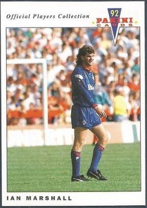 PANINI FOOTBALL 92-OFFICIAL PLAYERS COLLECTION-#188-OLDHAM ATHLETIC-IAN MARSHALL