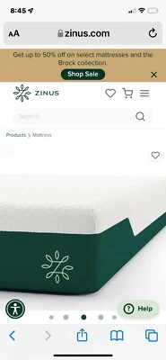 Zinus cool gel 12 inch foam Queen mattress  - Image 1 of 4