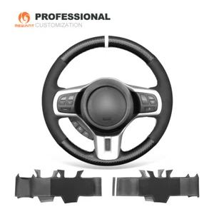 Carbon Fiber Suede Car Steering Wrap for Mitsubishi Lancer Evolution EVO 10 X - Imagen 1 de 10