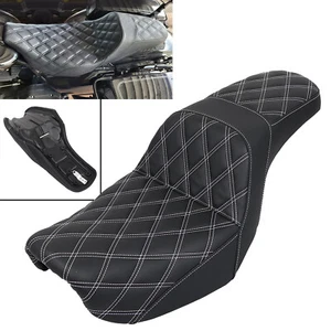 Driver Passenger Seat Fit For Harley Dyna Fat Bob Super Glide Street Bob 2006-17 - Picture 1 of 17