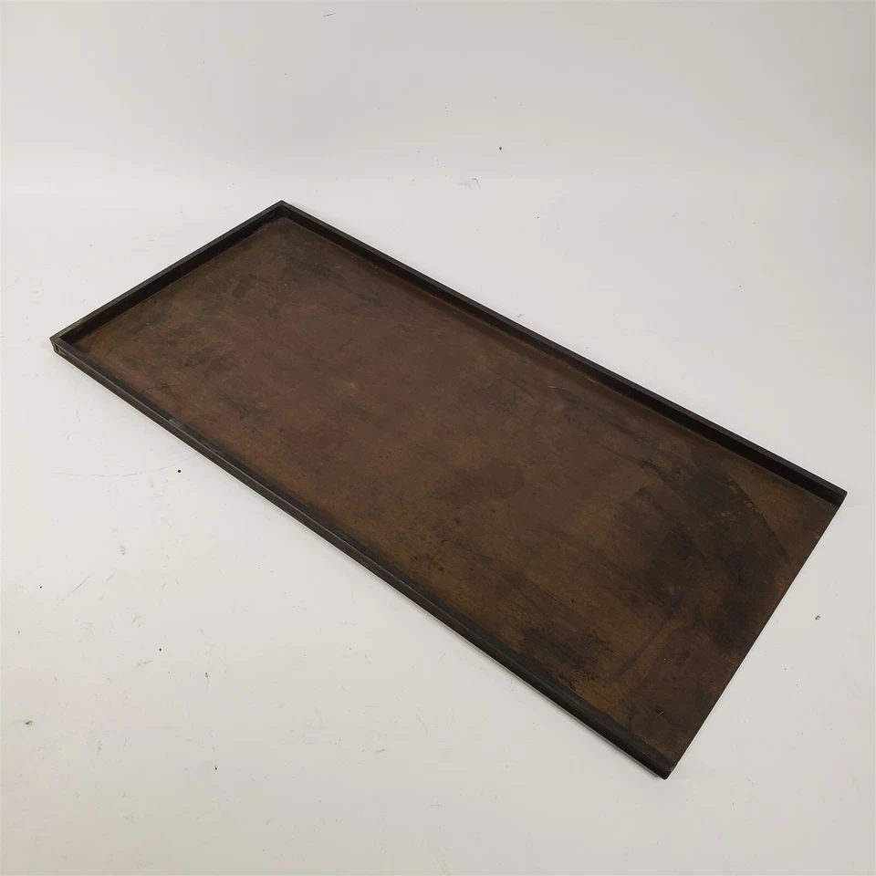 Antique Letterpress Printer Block Type Galley Tray 24"x 11" Brass Unknown Brand - Image 1 of 4