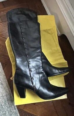 Circa Joan & David Cjarcadia Botas Cuero Negro, Talla 10 Foto 1 de 4