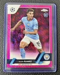 2022-23 Topps Chrome Manchester City [Atletico Madrid] JULIAN ALVAREZ RC /250 - Picture 1 of 2