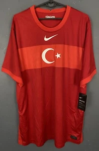 NIKE MEN'S TURKEY NATIONAL 2020/2022 HOME SOCCER FOOTBALL SHIRT JERSEY SIZE XL - Picture 1 of 10
