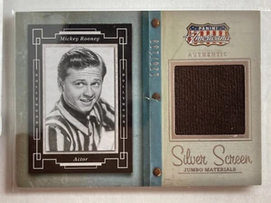 2015 Americana Silver Screen Jumbo Materials #SJ-MRO Mickey Rooney /199 NS01R01A - Picture 1 of 2