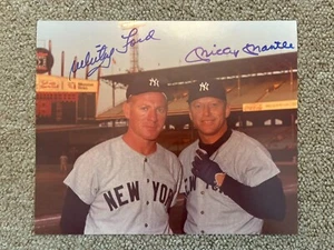 Mickey Mantle Whitey Ford JSA Autographed 8x10 Photograph Yankees Optional Frame - Picture 1 of 6