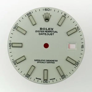 Original Men's Rolex Datejust II 116300 116334 White Luminous Stick Dial SS #V28 - Imagen 1 de 8