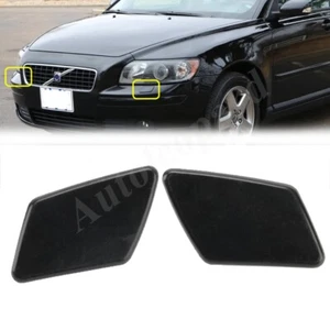 For Volvo S40 V50 2005-2007 Left & Right Headlight Washer Spray Nozzle Jet Cover - Picture 1 of 9