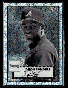 Deion Sanders - 2021 Topps Chrome Platinum Black & White Mini-Diamonds Refractor - Picture 1 of 2