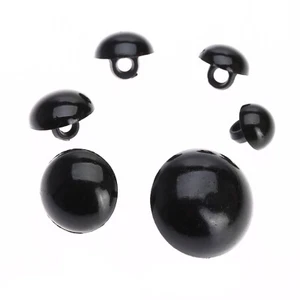100Pcs Mushroom Domed Bear Doll Nose Eyes Sewing Buttons 9-20mm 6 Size Household - Picture 1 of 18