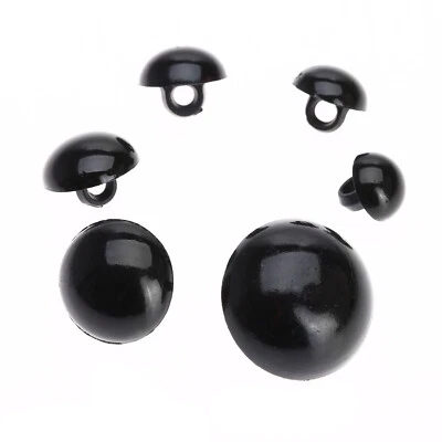 100Pcs Mushroom Domed Bear Doll Nose Eyes Sewing Buttons 9-20mm 6 Size Household - Image 1 of 4