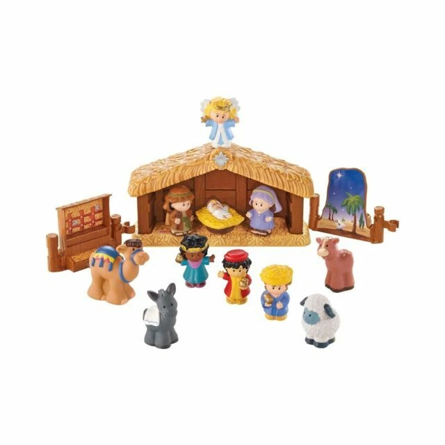 Fisher Little People T2542 Childrens Nativity Christmas Set