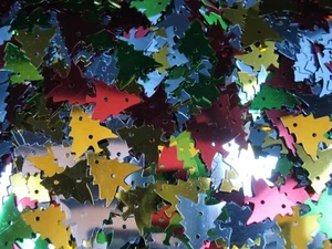 Sequins Shapes Christmas Trees 25g DIY Decorations Crafts Scatters - Picture 1 of 2