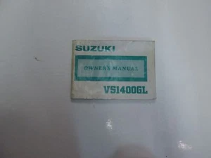 1988 Suzuki VS1400GL Propietarios Manual Agua Dañado Stained Fábrica OEM Oferta - Imagen 1 de 12