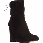 Madden Girl Mali Women's Size 6M Black Material Block Heel High Rise Ankle Boots
