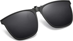 Clip on Sunglasses Polarized Unisex Large Lightweight for Prescription Glasses - Picture 1 of 12