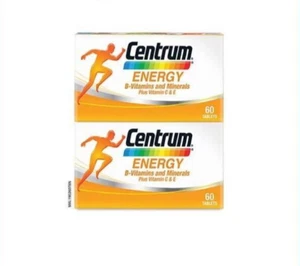 2 X 60's New Centrum Energy B-Vitamins and Minerals + Vitamin C & E- EXP:03/2027 - Picture 1 of 11