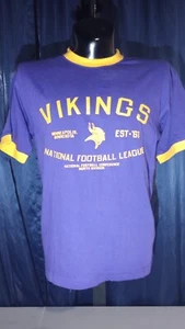Minnesota Vikings T-Shirt Gr. M, Lila Und Gelb Neu - Bild 1 von 4