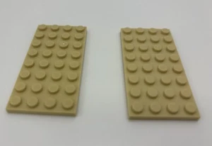 LEGO Lot of 2 Brick Yellow 4x8 Flat Building Plate Pieces - Picture 1 of 3