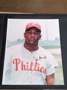 Autograped 8 x10 Color Photo of Former Philadelphia Phillies OF Johnny Briggs - Picture 1 of 1