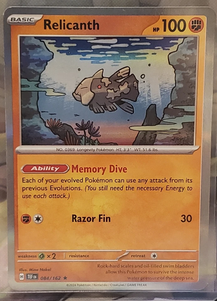 Relicanth 084/162 Rare Sv05: Temporal Forces Holo - Image 1 of 1