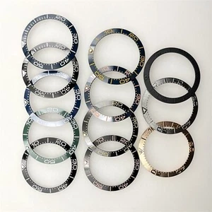 Lunette de montre en céramique lumineuse verte 38mm pour mouvement NH35 - Picture 1 of 28