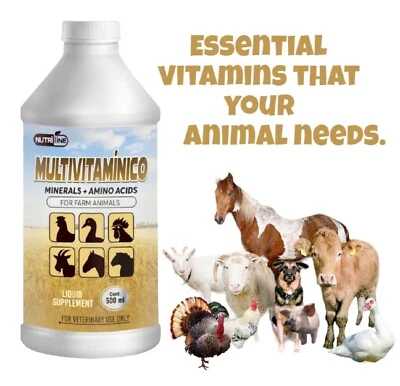Nutri-line Multivitamin for Farm, Poultry, Chicken |Booster Liquid Vitamin 16oz