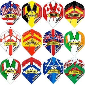 Pentathlon Flaggen Standard Dart Flights 5 Sets (15) Nations National - Bild 1 von 13