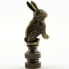 Rabbit Lamp Shade Finial Antique Brass #23