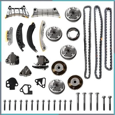Kit de cadena de distribución y engranajes VVT para 07-21 Buick Enclave Chevy Traverse GMC 3.6 3.0 Foto 1 de 4