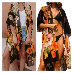 womens Fashion kimono cardigan / One Size / Regular Fit - Picture 1 of 8