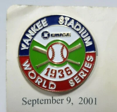 New York Yankees 1936 World Series Champions Yankee Stadium Pin - 2001 Giveaway - Image 1 of 4