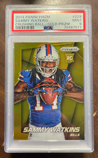 2014 Prizm Sammy Watkins GOLD PRIZM /10 RC Rookie Card PSA 9
