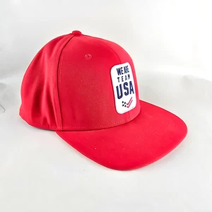 Team USA Hat Mens Adjustable Snapback Red Fanatics Structured Olympic Cap We Are - Picture 1 of 10