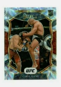 2021 Panini Select UFC Ciryl Gane #98 RC Rookie Card Scope Silver Prizm SSP