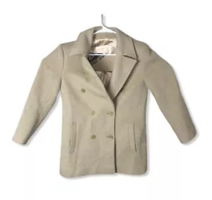 Chaqueta de Colección PENDLETON Mujer Lana Guisante Abrigo Abrigo Abrigo Pavo Real EE. UU. - Imagen 1 de 7