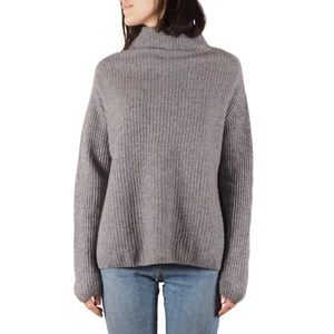 Iris von Arnim Damen Rollkragenpullover grau gerippt 100% Kaschmir Größe S Small - Bild 1 von 8