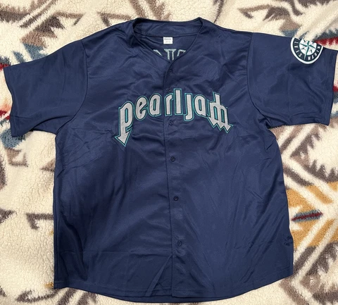 Pearl Jam Seattle Mariners Jersey Ten Club SGA New -Mike McCready Grunge XL 5/23 Cover