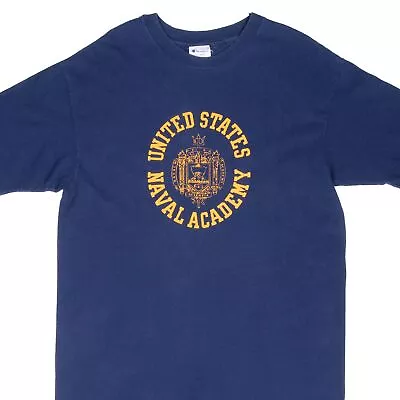 VINTAGE US NAVAL ACADEMY 1990S CHAMPION TEE SHIRT LARGE MADE IN USA - Image 1 of 4