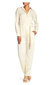 Vince Womens Buttercream Cross Front Jumpsuit Sz M Retail $495 - Picture 1 of 9