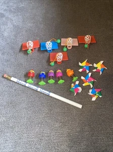 15- Vintage Pencil Toppers 1980s Gumball Machine Toys - Picture 1 of 6