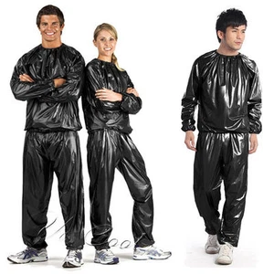 Heavy Duty Sweat Suit Sauna Suit Exercise Gym Suit Fitness Weight Loss Anti-Rip - Picture 1 of 2