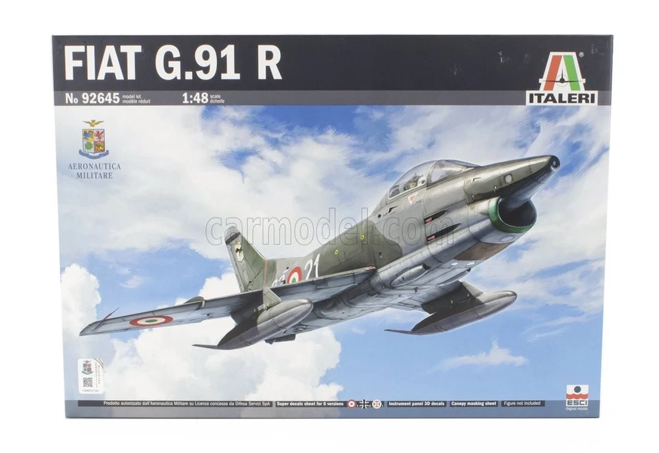 1/48 ITALERI - FIAT - G91R MILITARY AIRPLANE 1967 - AEREONAUTICA MILITARE IT9264 - Immagine 1 di 1