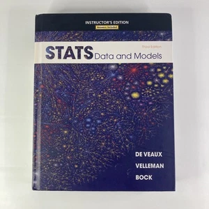 Stats Data and Models 3rd Edition Instructor's Edition with Answers De Veaux - Imagen 1 de 6